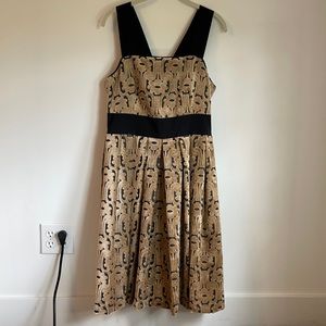 Orla Kiely climbing daisy velvet dress